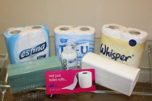 selection of janitorial supplies