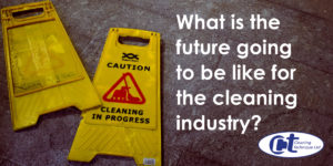 blog title image showing a cleaning sign on the floor