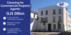 featured image for case study about cleaning for commercial property agents showing a historic white building