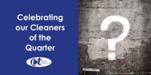 cleaners of the quarter featured image showing a question mark spray painted on to a brick wall.